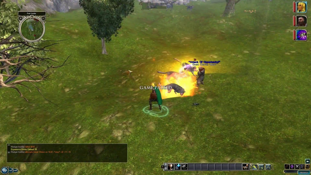 NWN2 OC (HD) - Act 1 - Wolves near Fort Locke