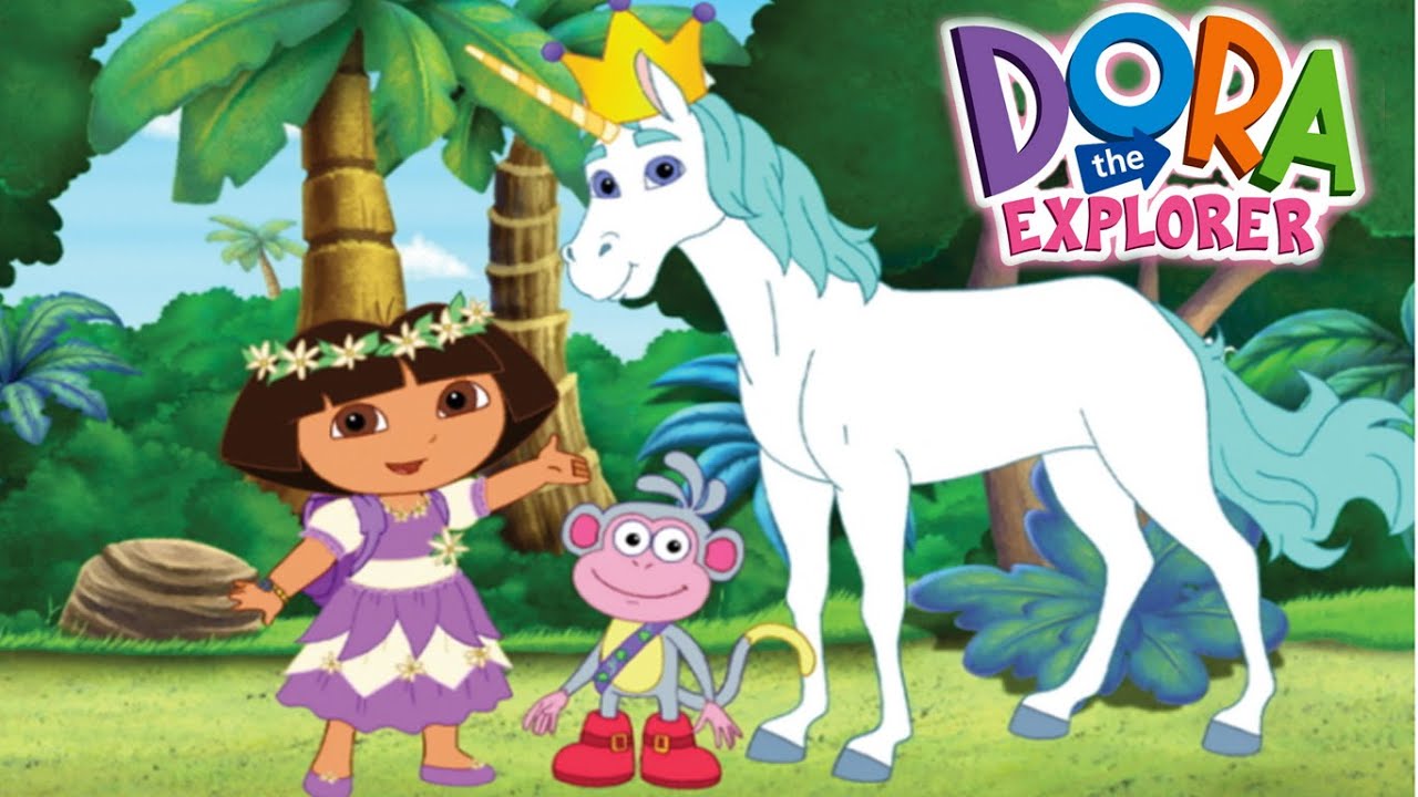 Король единорогов. Dora the Explorer King Unicornio. Приключения Даши в заколдованном лесу.