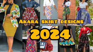 💖🌸 Cute Ankara skirt designs you will love in 2024 |Skirt styles for classy ladies | African fashion screenshot 2