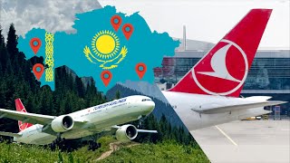 The Airline That Dominates Kazakhstan | Turkish Airlines 777 & A330 Review | London To Almaty