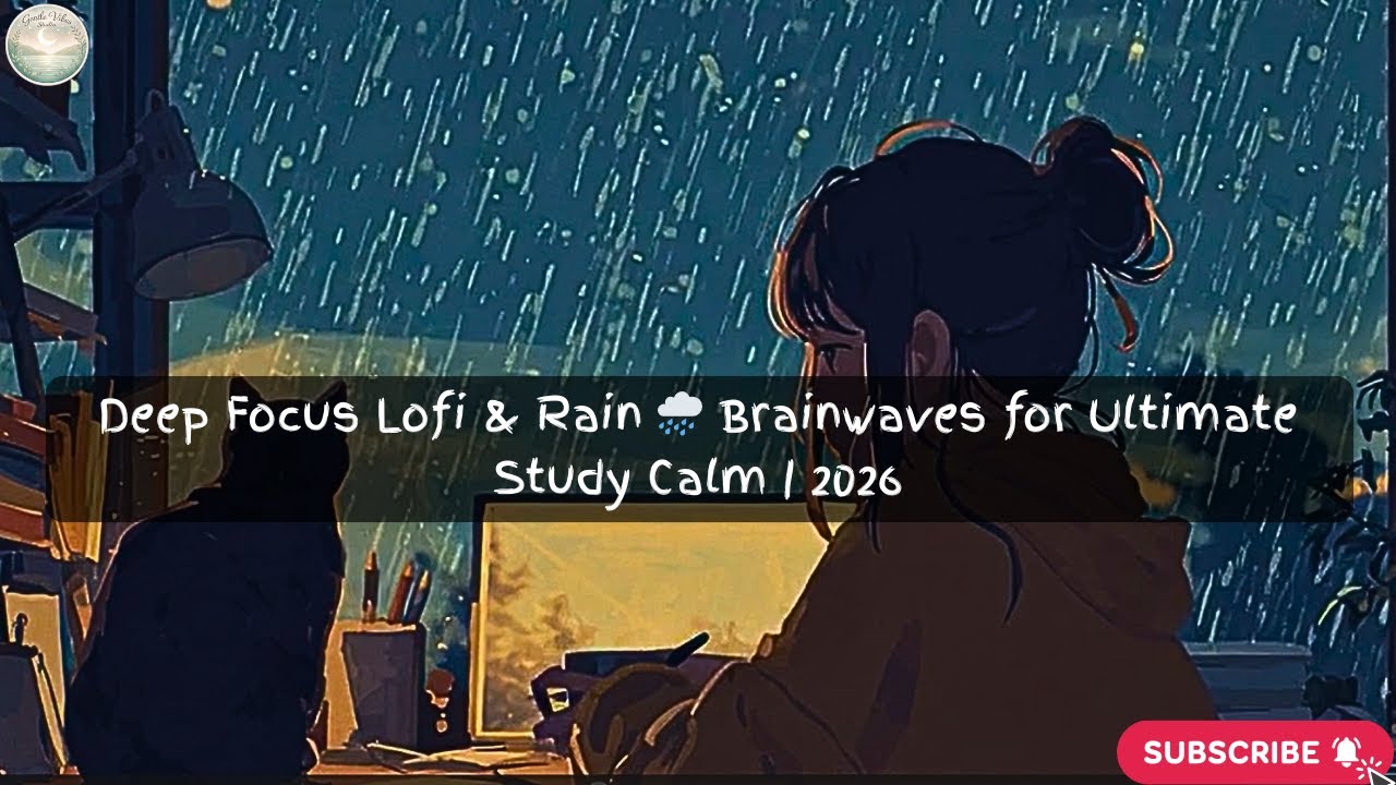 Deep Focus Lofi & Rain 🌧️ Brainwaves for Ultimate Study Calm  2026
