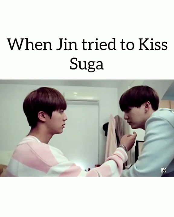 when Jin tried to kiss suga 🤣