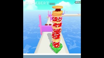 Pancake Run 4K 🥞😘🏃🏼‍♀️ Game All Levels Walkthrough Gameplay iOS,Android UPDATE Max Level #shorts