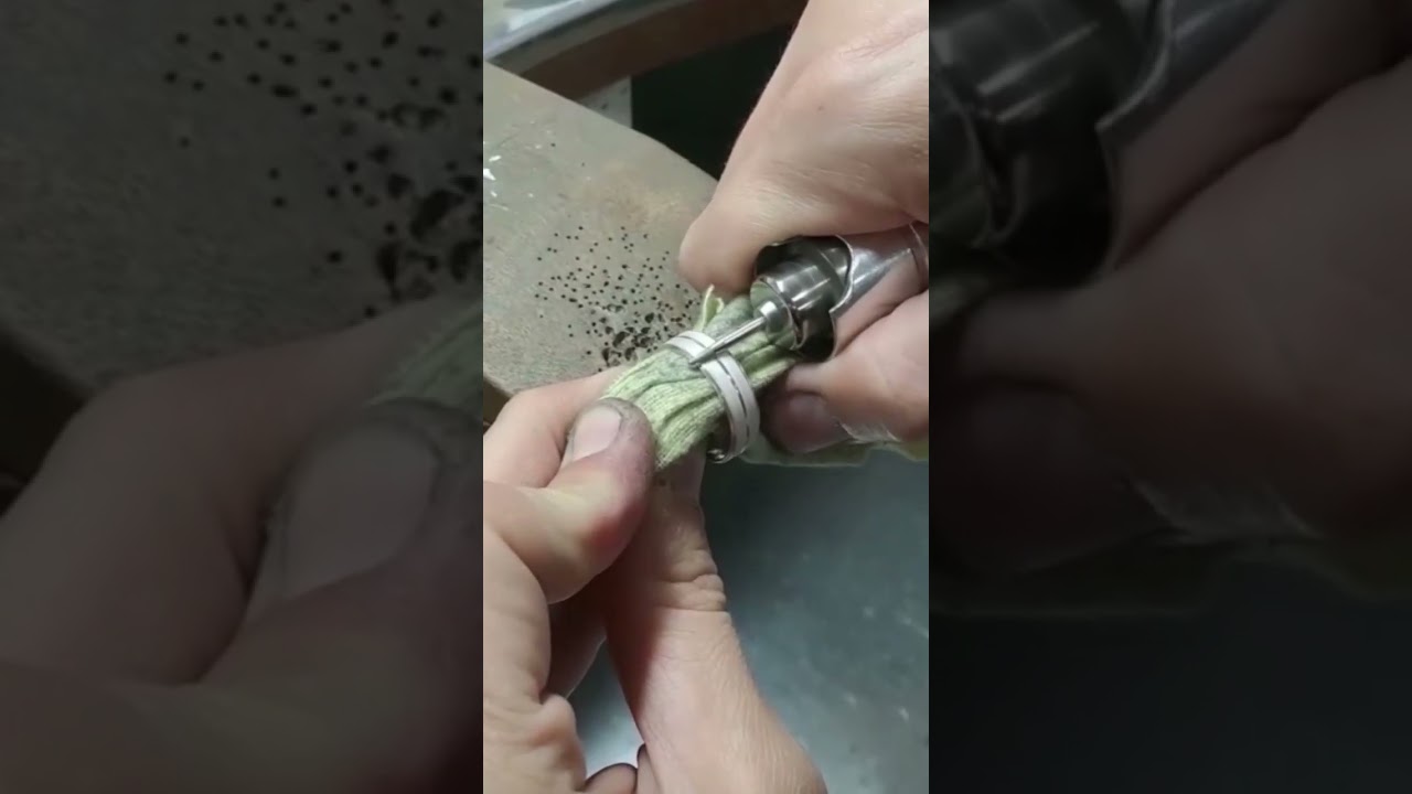 Como diamantar alianças na bancada.