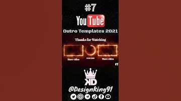 YouTube Outro Template 7 For YouTube Channels 2022 No Text + No Copyright + Free Download