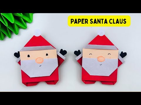 Origami Paper Santa Claus | DIY Christmas Craft Ideas
