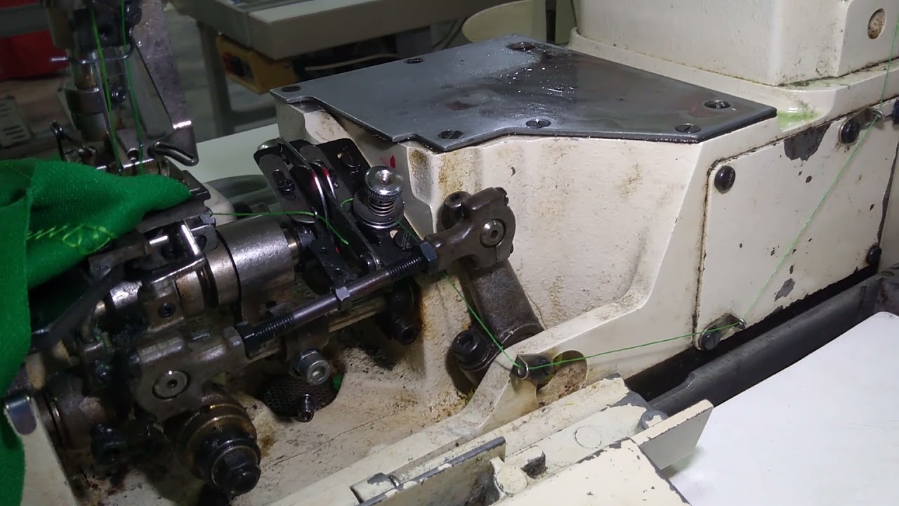 Corregir leva - looper maquina Collarín Kansai - collareta - recubridora - remalladora