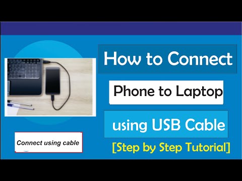How to Connect Phone to Laptop with USB Cable