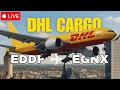 MSFS 2024 LIVE | PMDG 777F DHL Cargo | Real-World Ops | Leipzig to East Midlands | VATSIM ATC