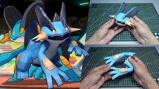 Pokemon Figures Making Swampert ラグラージ Laglarge Pokemon Papercraft