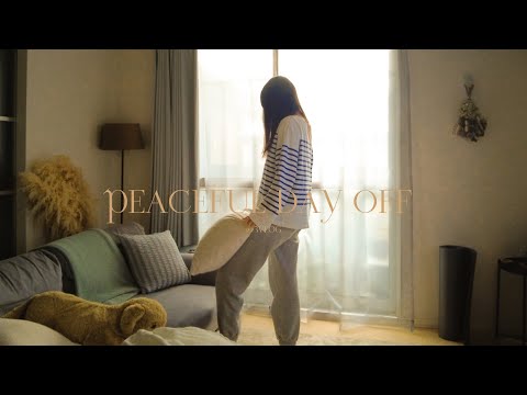 vlog 朝から掃除をする生産的な1日の過ごし方🌤️ | ご褒美アイスキャラメルラテ🧡☕️ | peaceful day off