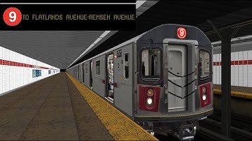 OpenBVE Fiction: 9 Train To Flatlands Avenue-Remsen Avenue (R142)