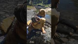 "Big Alligator Attacks Man Skinning Cow Near Water! RDR2 #shorts