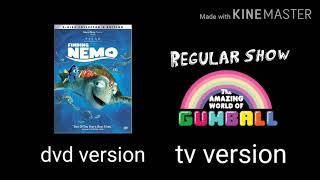 Finding Nemo Dvd Version Regular Show The Amazing World Of Gumball Tv Version