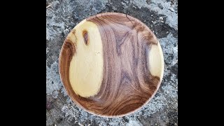 Mesquite Bowl Green turned