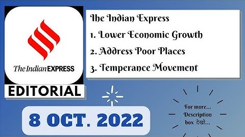 8th October 2022 | Gargi Classes The Indian Express Editorials & Idea Analysis | By R.K. Lata