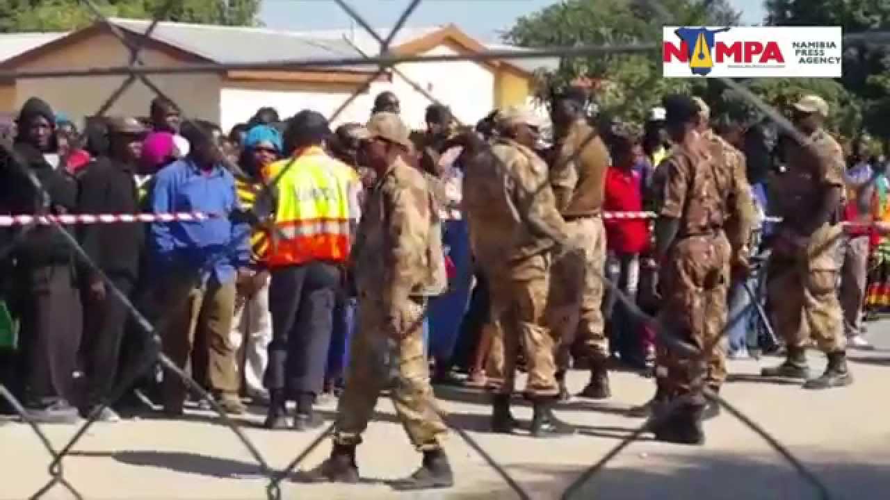 NAMPA: Katima Mulilo SFF fire teargas at crowd 15 June 2015 HD