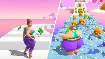 FAT 2 FIT! 🌭🤷‍♀️🍆 NEW LEVELS! Gameplay AndroiD, ioS Walkthrough