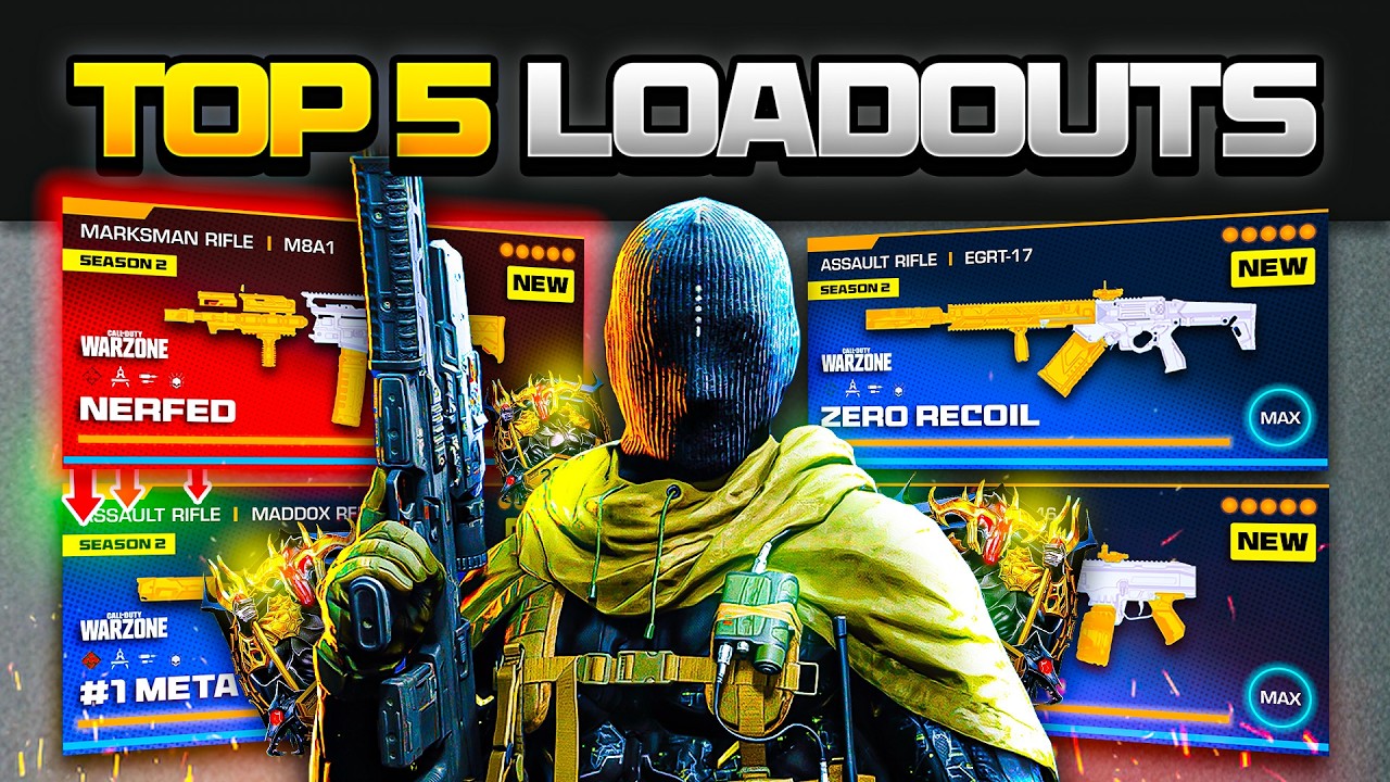 the TOP 5 *BROKEN* META Loadouts in Warzone (Warzone BEST Loadouts)