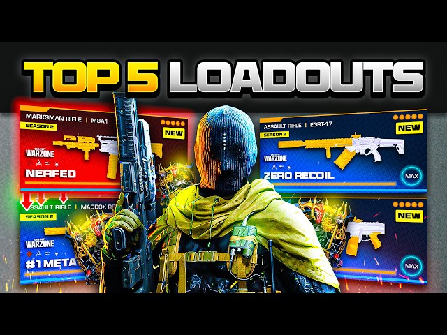 the TOP 5 *BROKEN* META Loadouts in Warzone (Warzone BEST Loadouts)