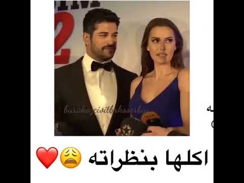 شاهد الفنان التركي الشهير بوراك و زوجته فهرية حلوين