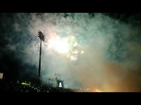 Firework countdown at Olympic stadium