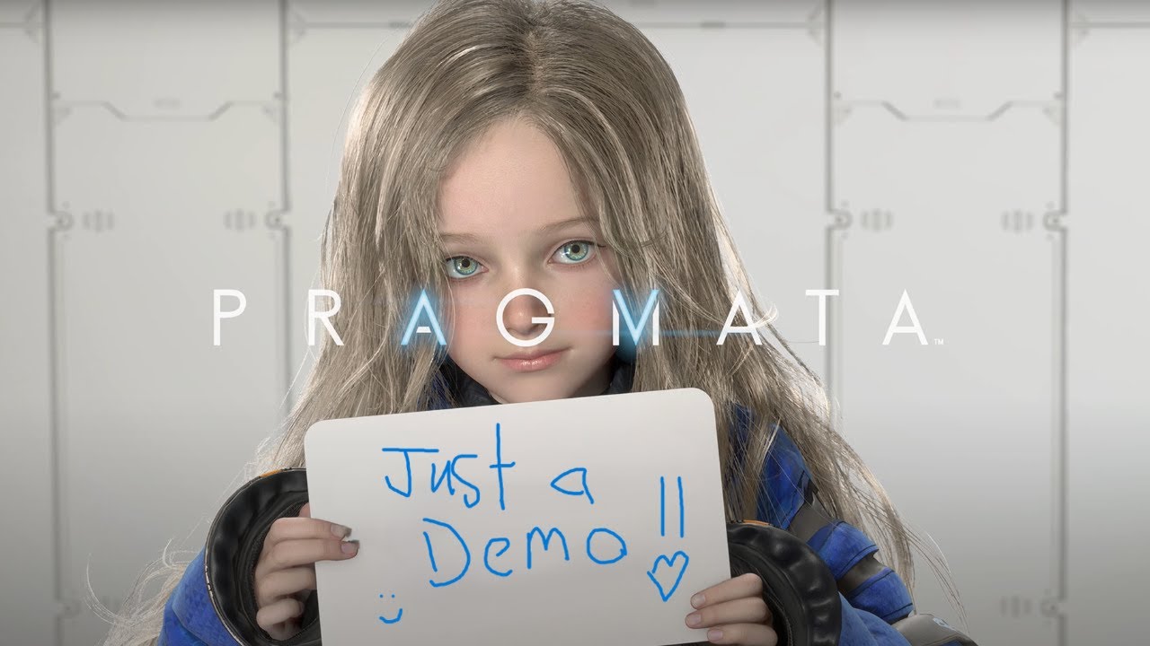 Tiny Android Girl is Helping me in PRAGMATA: Sketchbook DEMO