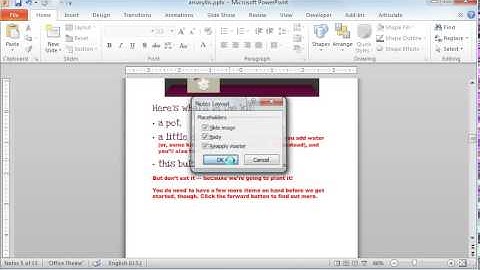 Articulate Presenter tutorial: How to use the notes master to format notes