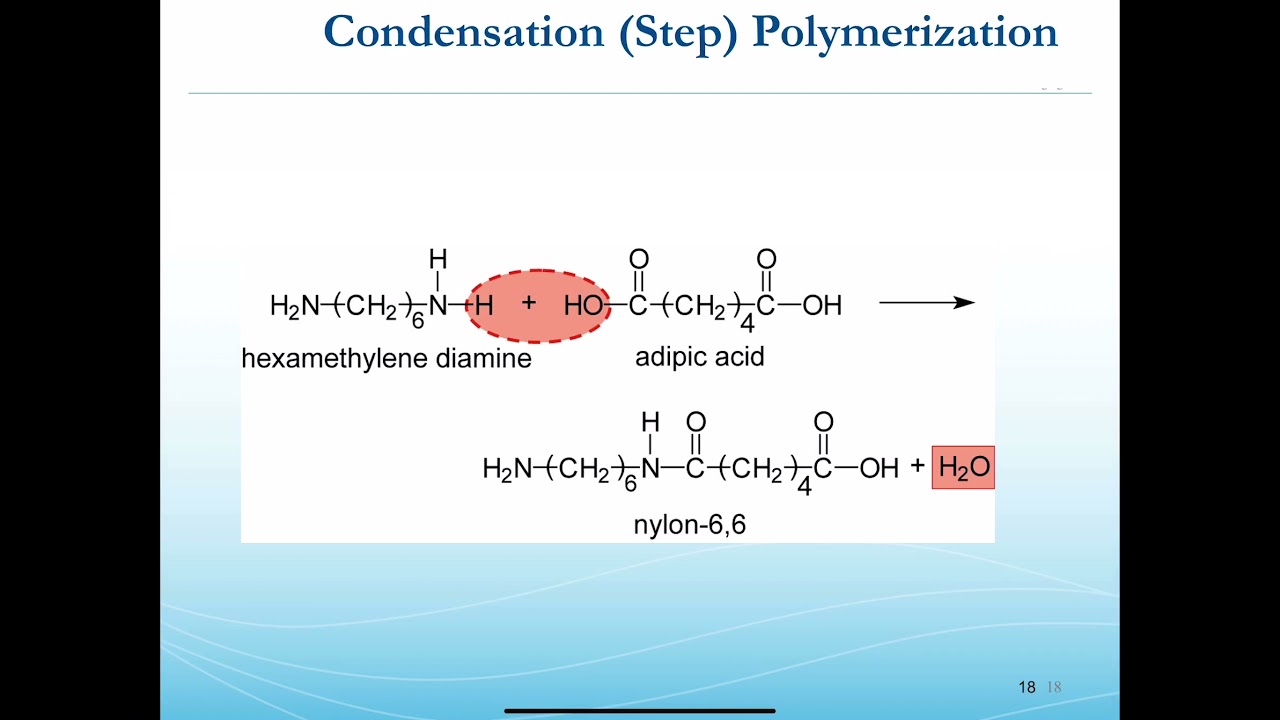 ENGR170 / MSCI 201 - Polymers - Condensation / step growth polymerization