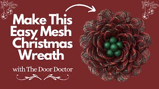 How to Make an Easy Christmas Wreath/ Dollar Tree Wreath DIY/ Wreath Tutorial/ Christmas Wreath DIY