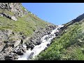 Водопад в верховьях реки Когутайка, Приэльбрусье, 30 июля 2022 г.