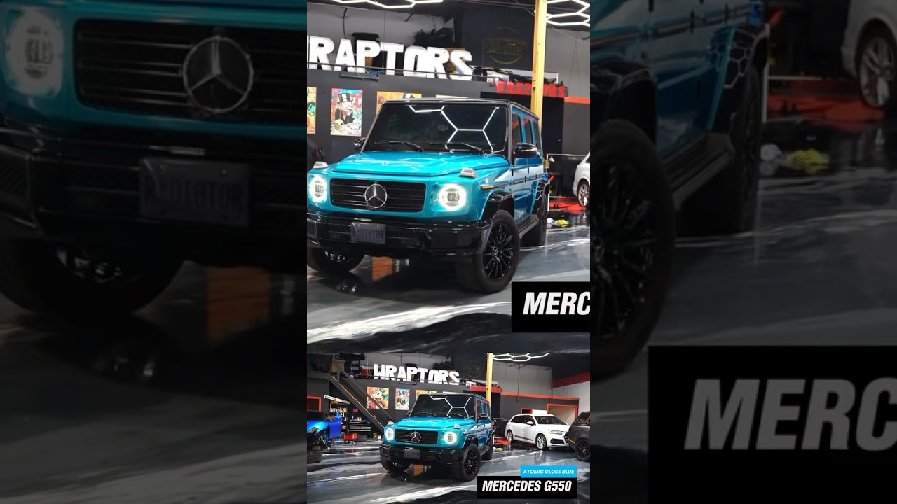 Mercedes Wrapped In Stunning Atomic Blue Wrap.. 