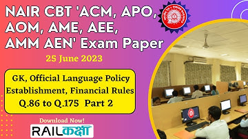NAIR AOM Exam Paper-25/06/2023 (CBT, level-8, GP-4800) Part 2- Q.86-Q.175 #ACM, #APO,#AMM,#AOM,#AEN