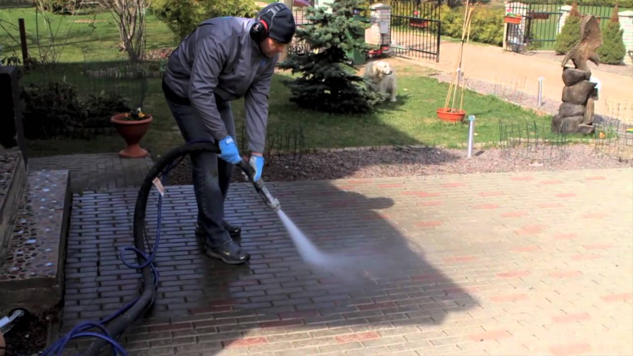 Чистка каменных плиток