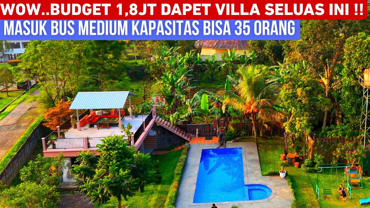 VILLA 1 JUTAAN DI PUNCAK BOGOR‼️VILLA TOBA PUNCAK KAPASITAS UNTUK 30 ORANG | COCOK UNTUK ROMBONGAN‼️