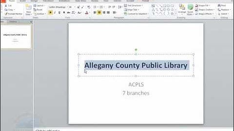 Intro to Microsoft PowerPoint 2010, Lesson 1