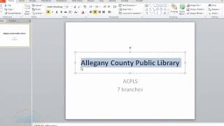 Intro to Microsoft PowerPoint 2010, Lesson 1