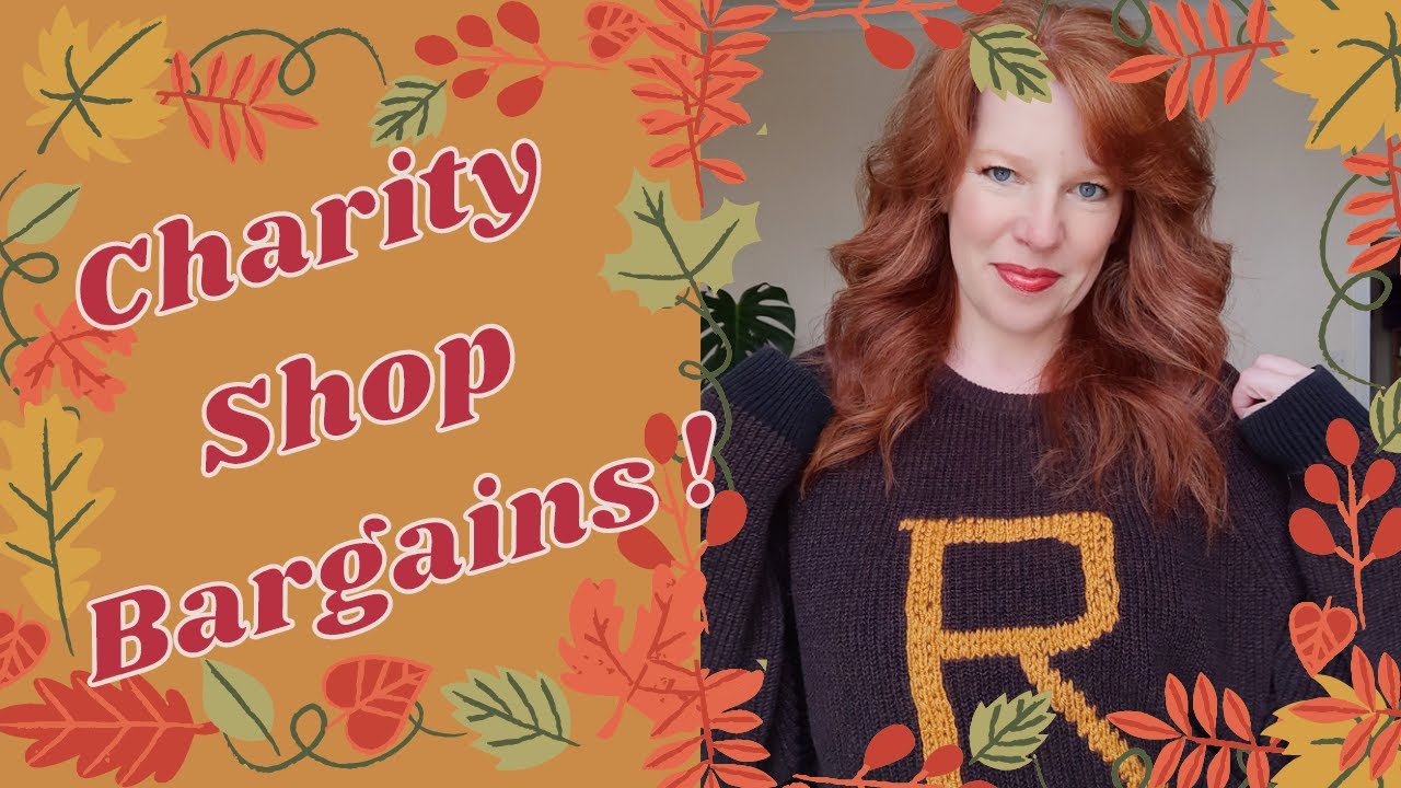 Autumn charity shop haul and bargains plus styling. Dark Academia vibes.