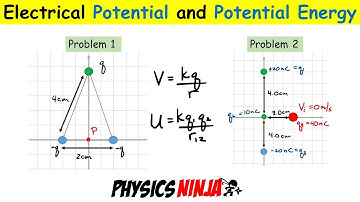 Electrical potential and Electrical Potential Energy Problems