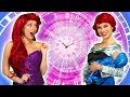 DISNEY PRINCESS TIME TRAVELERS. (Ariel, Jasmine, Belle, Anna and Elsa See Their Future) Totally TV