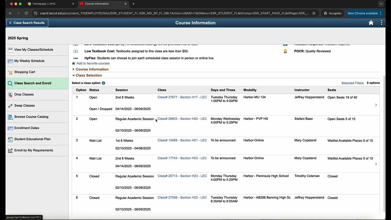 Video Tutorial: Course Registration