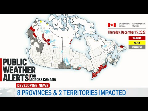 Winter storm hits Canada | Weather coverage from CTV News Channel