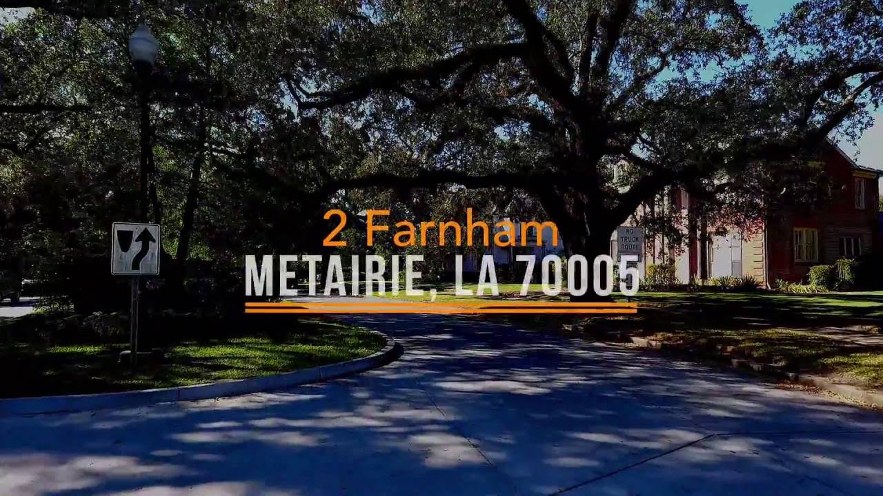 2 Farnham Pl Old Metairie Marketed by Mirambell Realty YouTube