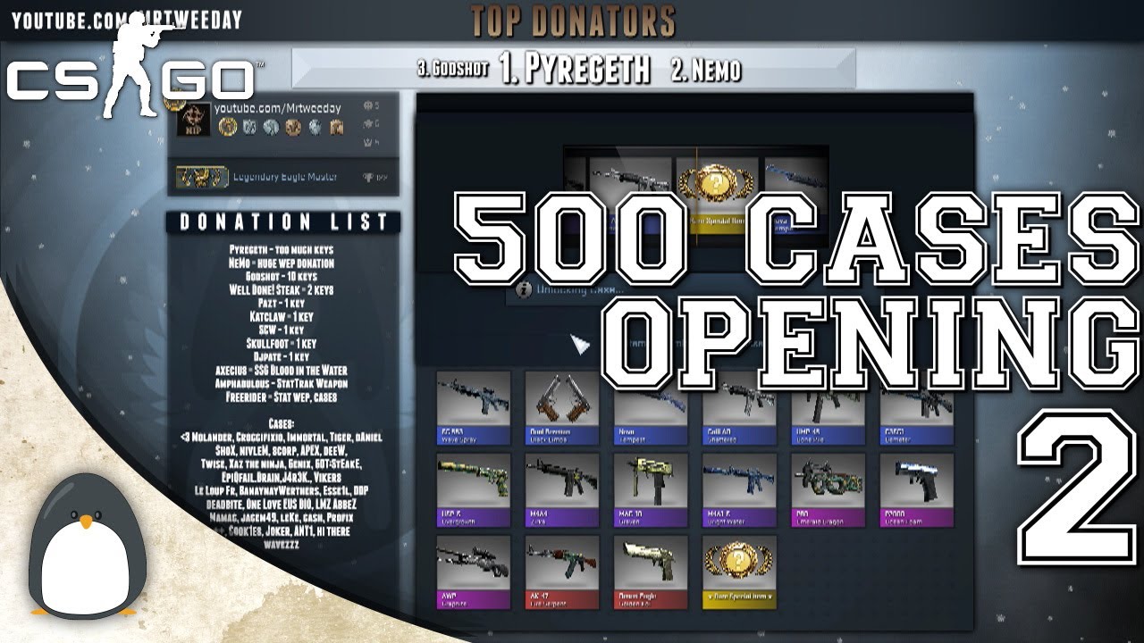 CS:GO - 500 Cases Opening - Part 2 (Livestream Record) - YouTube