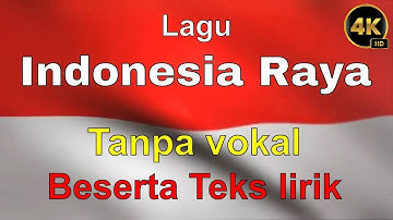 Lagu Indonesia Raya Teks Lirik Karaoke - Intro Text Tanpa Vokal | Musik Instrumental