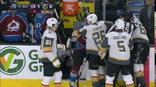 Mark Stone's VERY HARD HIT on J.T Compher/NHL,2019