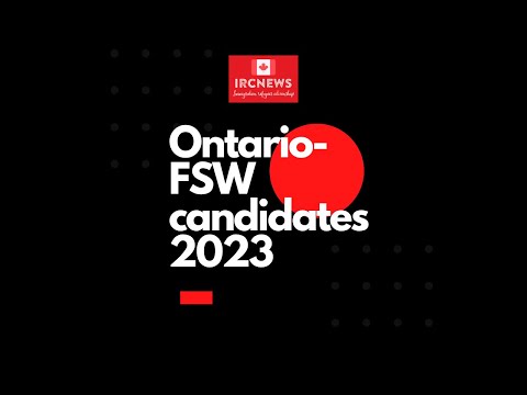 Canada Immigration Total FSW Express Entry Candidate selection for the province of Ontario in 2023