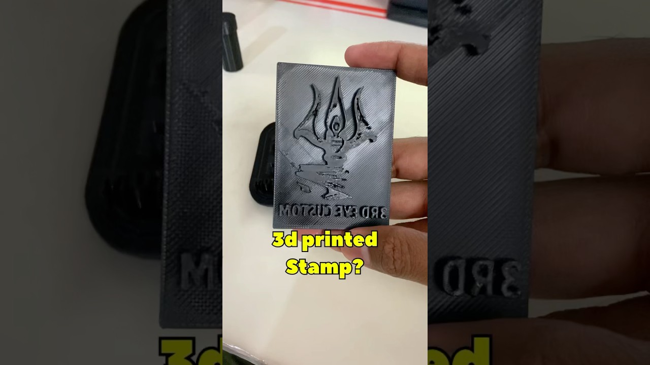 🔱 3dPrinted Custom Logo Stamp 🖊 | Perfect for Small Business Packaging📦 