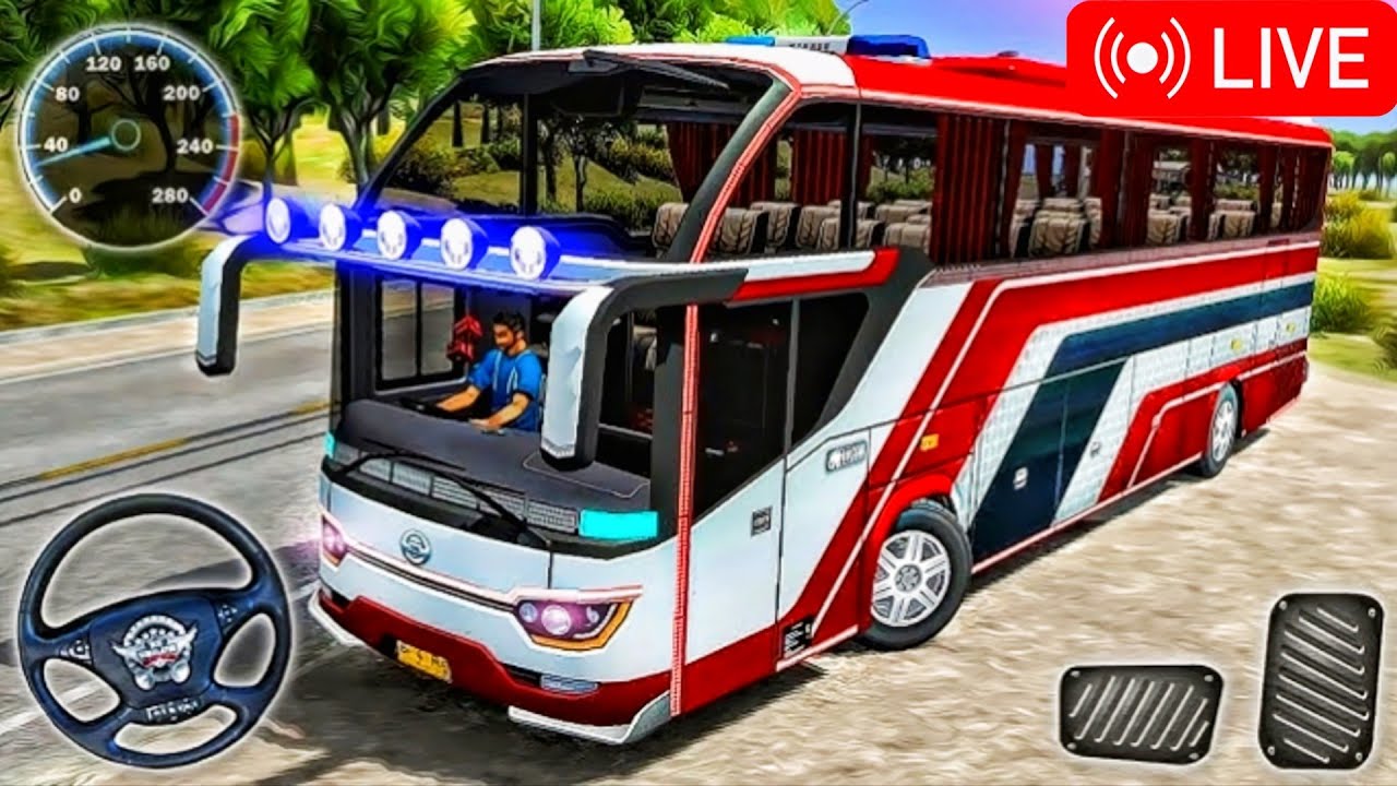 BUSSID Live 🚍 | Real Indonesia Bus Driving | Non Stop Gameplay