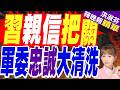 軍方大清洗後重建 兩名中國上將誕生 | 習親信把關 軍委忠誠大清洗  | 介文汲.栗正傑.謝寒冰深度剖析【洪淑芬辣晚報】精華版@中天新聞CtiNews
